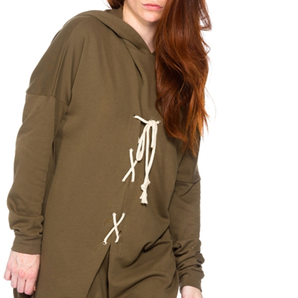 OLIVE SWEATSHIRT - Picture 4 of 4